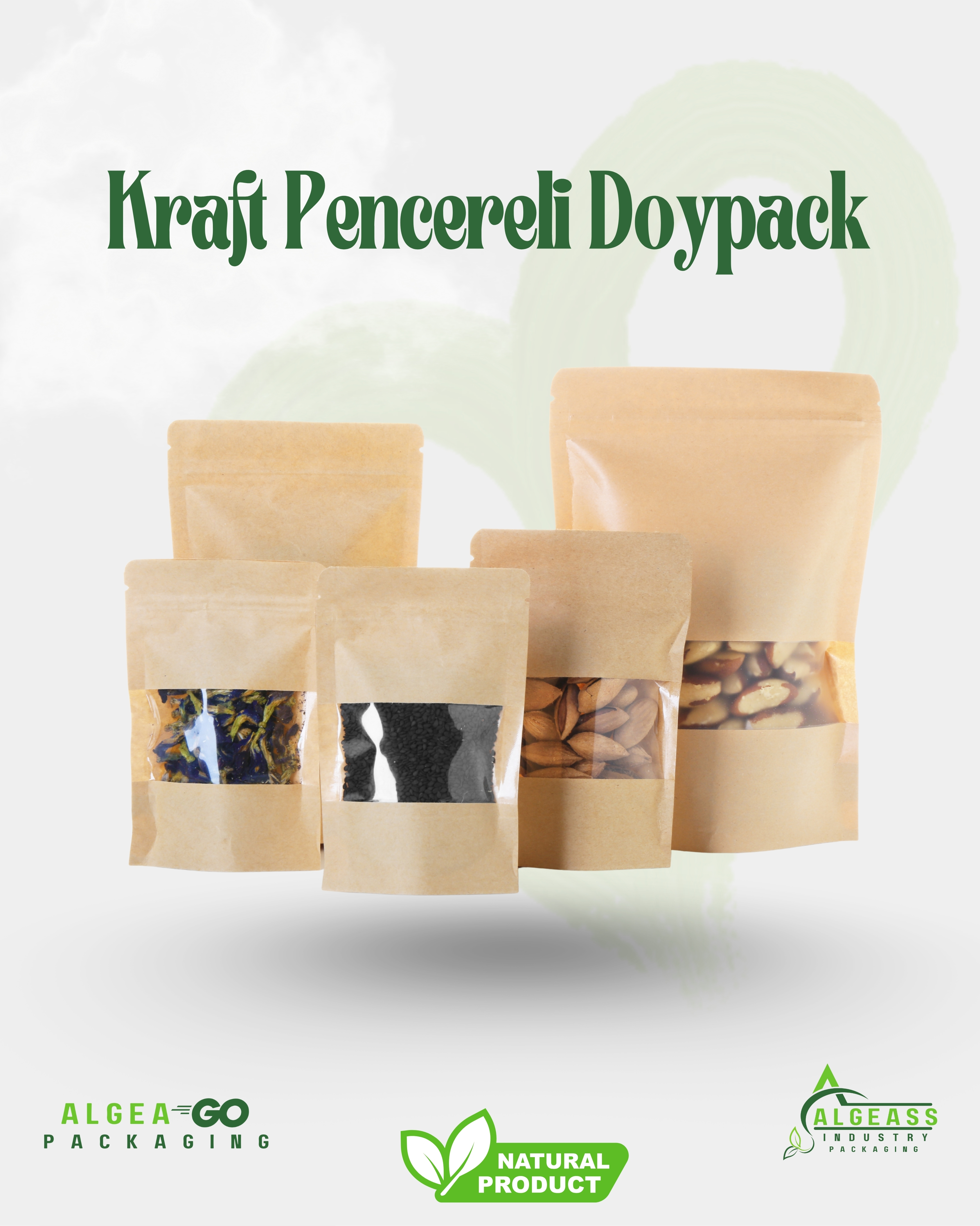 KRAFT PENCERELİ DOYPACK